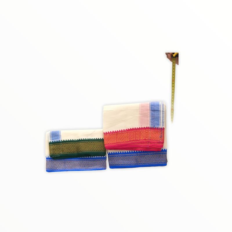 Men's Traditional Veshti / Dhoti / Vasti with Angavastram