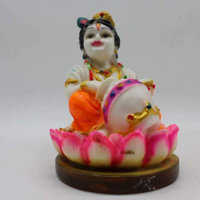 Indian Fiber Lord Krishna Statue for Home & office decor, temple, diwali Pooja
