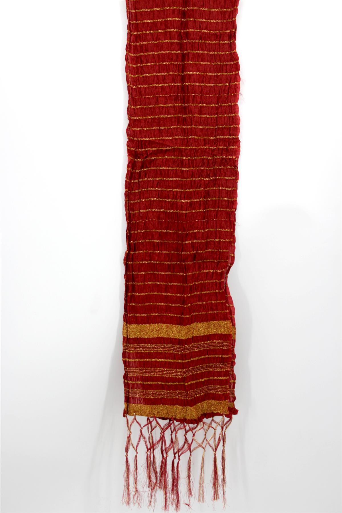 Men's Silk Crush Dupatta - Stole Chunni For Sherwani - Non Stretch size 26 x 250 cm - Stretched size 44 x 250 cm