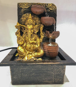 Ganesh Water Fountain Ganesha Zen Meditation Indoor Waterfall