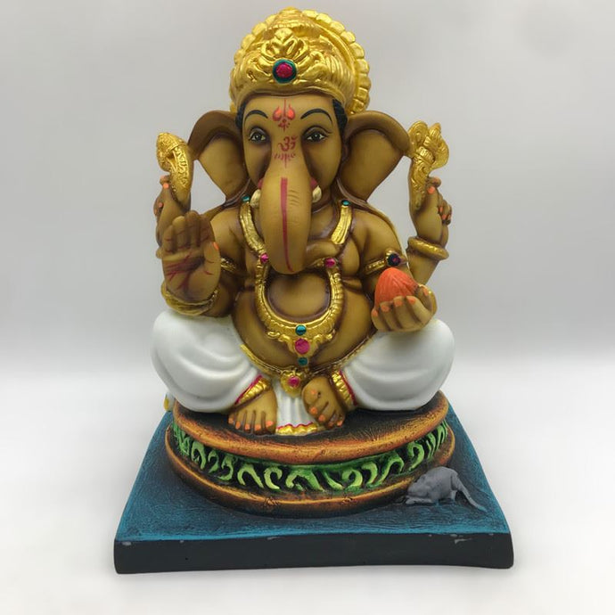 Ganesh Ganesha Ganpati Ganapati Hindu God Hindu God Ganesh fiber idol 1