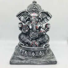 Load image into Gallery viewer, Ganesh Ganesha Ganpati Ganapati Hindu God Hindu God Ganesh fiber idol Silver