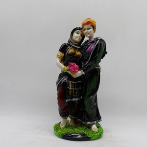 Rajasthani couple,Rajasthani man & Girl, Rajasthani statue, idol Multi Color