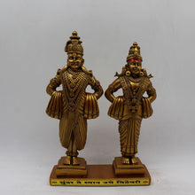 Load image into Gallery viewer, Vitthal Rukmani idol murti, Rukmani-vitthal idol Gold color