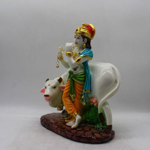 Lord Krishna,Kanha,Bal gopal Statue,Home,Temple,Office decore White color
