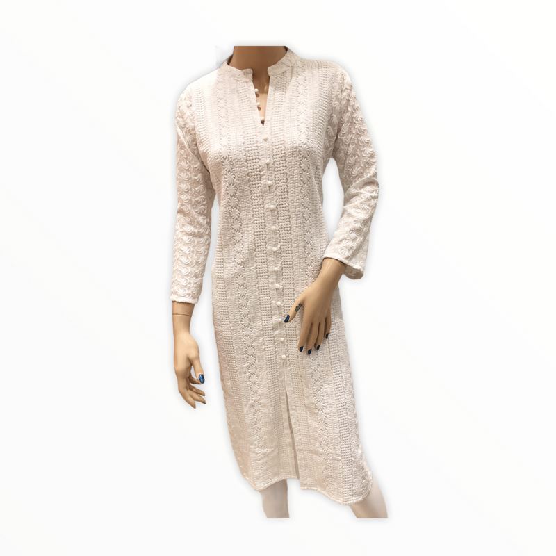 Women's Cotton Embroidered Kurta Kurti