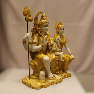 God Shiva,siva,Shankar,Mahadev,Sambhu, Bholenath, Shiv Family idolWhite