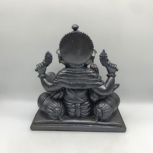 Ganesh Ganesha Ganpati Ganapati Hindu God Hindu God Ganesh fiber idol Grey