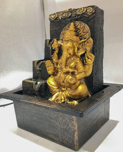 Ganesh Water Fountain Ganesha Zen Meditation Indoor Waterfall