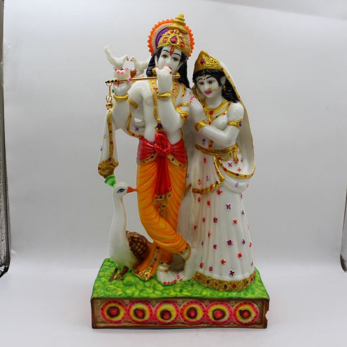 Indian Fiber Lord Radha Krishna Statue for Home & office decor, temple, diwali Pooja