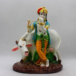 Lord Krishna,Kanha,Bal gopal Statue,Home,Temple,Office decore White color