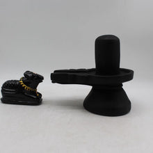 Load image into Gallery viewer, Shivling,Shiva Ling,Shiv Lingum,Shankar shivling with Black Nandi Black