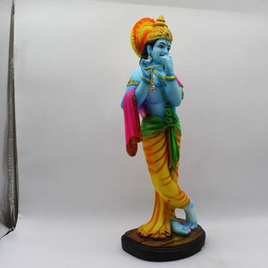 Indian Fiber Lord Krishna Statue for Home & office decor, temple, diwali Pooja