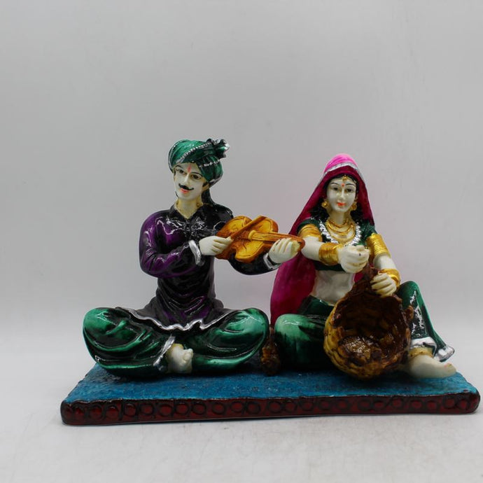 Cultural Rajasthani traditional couple,Indian Rajasthani couple Multi color