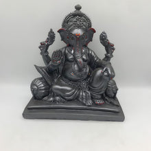 Load image into Gallery viewer, Ganesh Ganesha Ganpati Ganapati Hindu God Hindu God Ganesh fiber idol Grey