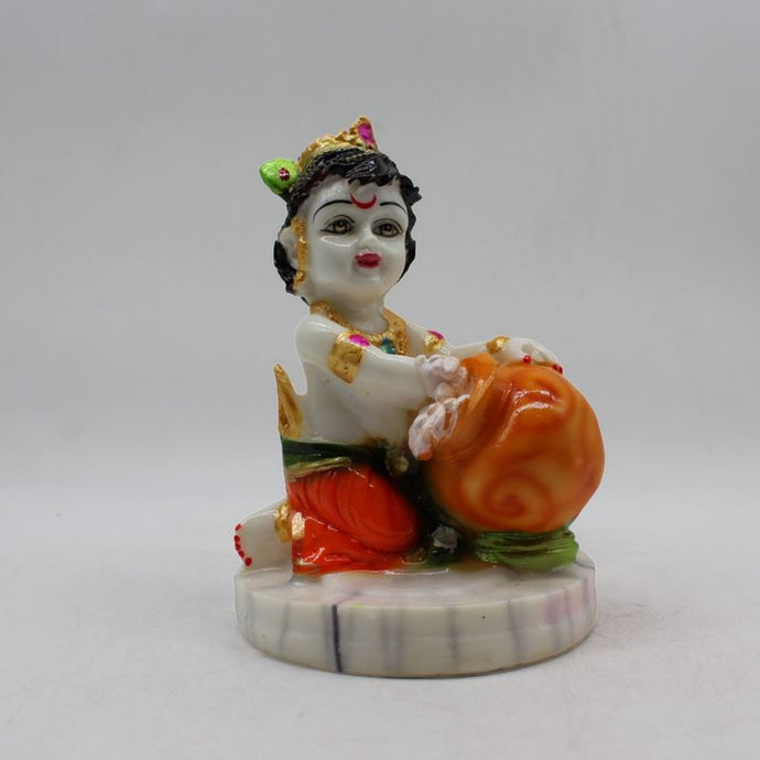 Lord Krishna , Kanha, bal gopal Statue for Home & office decor, temple, diwali Pooja White