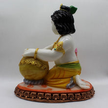 Load image into Gallery viewer, Indian Fiber Lord Krishna Statue for Home &amp; office decor, temple, diwali Pooja