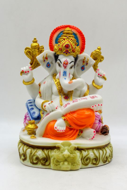 Indian Fiber Lord Ganesha Statue for Home & office decor, temple, diwali Pooja