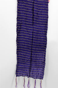 Men's Silk Crush Dupatta - Stole Chunni For Sherwani - Non Stretch size 26 x 250 cm - Stretched size 44 x 250 cm