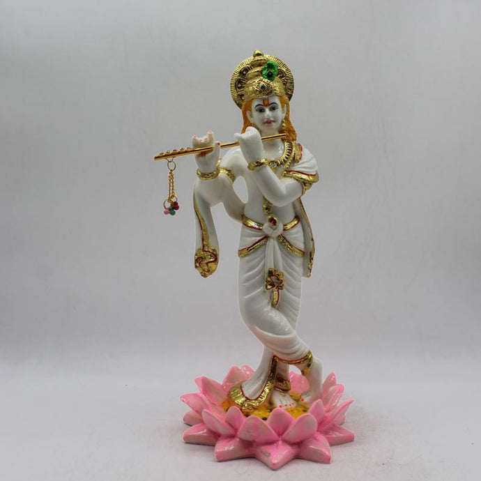 Lord Krishna , Kanha, bal gopal Statue for Home & office decor, temple, diwali Pooja White