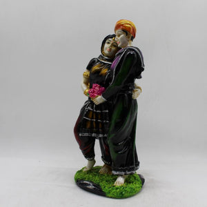 Rajasthani couple,Rajasthani man & Girl, Rajasthani statue, idol Multi Color