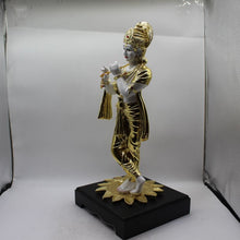 Load image into Gallery viewer, Lord Krishna,Kanha,Bal gopal Statue,Home,Temple,Office decore White,Gold