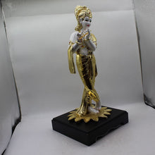 Load image into Gallery viewer, Lord Krishna,Kanha,Bal gopal Statue,Home,Temple,Office decore White,Gold