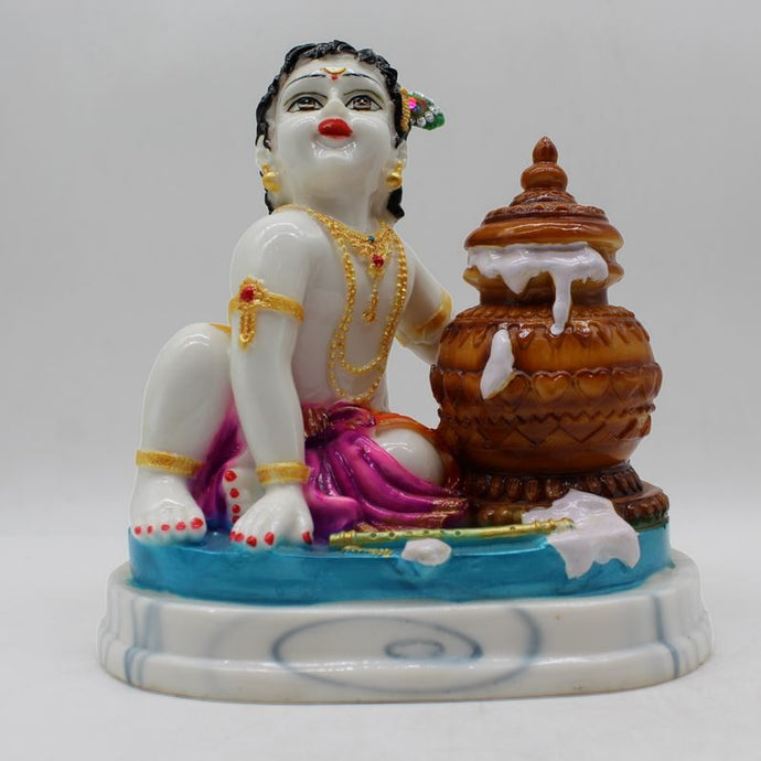 Indian Fiber Lord Krishna Statue for Home & office decor, temple, diwali Pooja