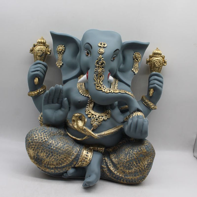 Ganesh Ganesha Ganpati Ganapati Hindu God Hindu God Ganesh fiber idolGrey