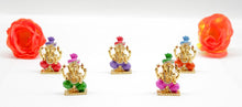 Load image into Gallery viewer, LORD GANESHA  FECT MULTI  COLOR CAR DASH BOARD SMALL STATUE HINDU METAL