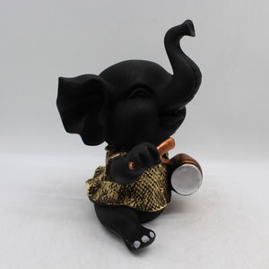 Ganesh Ganesha Ganpati Ganapati Hindu God Hindu God Ganesh fiber idolBlack