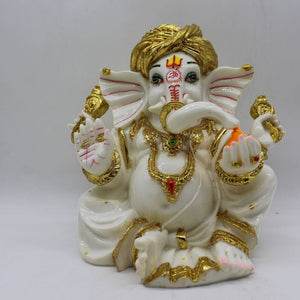 Indian Lord Ganesha Statue for Home & office decor, temple, diwali Pooja,Sitting statue of lord Ganesha