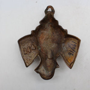 Lord Ganesha Wall Hanging -For Home Decor, Housewarming Gift, Hindu God of Luck..Metal Lord Ganesha Frame Wall Hanging Showpiece