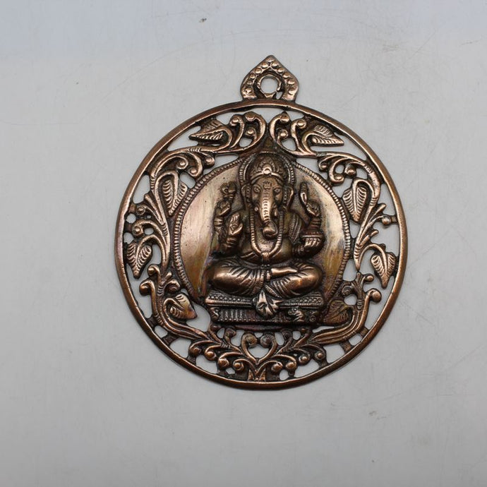 Lord Ganesha Wall Hanging -For Home Decor, Housewarming Gift, Hindu God of Luck..Metal Lord Ganesha Frame Wall Hanging Showpiece