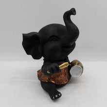 Load image into Gallery viewer, Ganesh Ganesha Ganpati Ganapati Hindu God Hindu God Ganesh fiber idolBlack