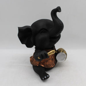 Ganesh Ganesha Ganpati Ganapati Hindu God Hindu God Ganesh fiber idolBlack