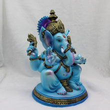 Load image into Gallery viewer, Ganesh Ganesha Ganpati Ganapati Hindu God Hindu God Ganesh fiber idol Blue