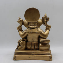Load image into Gallery viewer, Ganesh Ganesha Ganpati Ganapati Hindu God Hindu God Ganesh fiber idolGold
