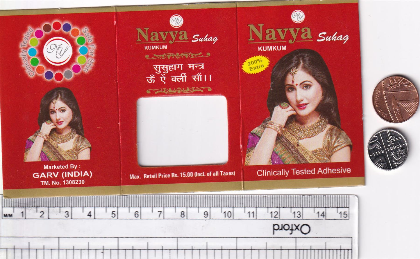 Coloured Bindi round Forehead Tika, Face Jewels Body Art Bollywood Bindis Self Adhesive Stickers Clinically Tested Safe for Skin - Size 3 to Size 10