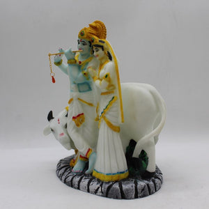 Indian Fiber Lord Radha Krishna Statue for Home & office decor, temple, diwali Pooja