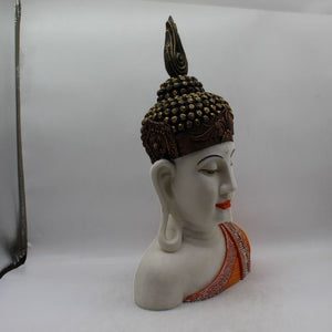 Buddha Sitting Medium,showpiece Decorative Statue Figurine God GiftWhite