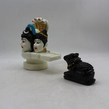 Load image into Gallery viewer, Shivling,Shiva Ling,Shiv Lingum,Shankar shivling with Black Nandi White
