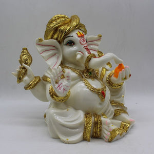 Indian Lord Ganesha Statue for Home & office decor, temple, diwali Pooja,Sitting statue of lord Ganesha