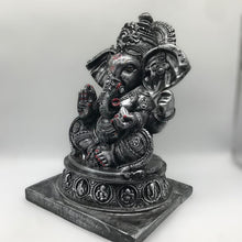 Load image into Gallery viewer, Ganesh Ganesha Ganpati Ganapati Hindu God Hindu God Ganesh fiber idol Silver