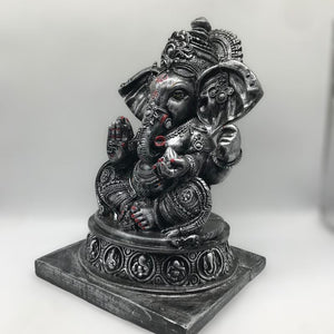 Ganesh Ganesha Ganpati Ganapati Hindu God Hindu God Ganesh fiber idol Silver