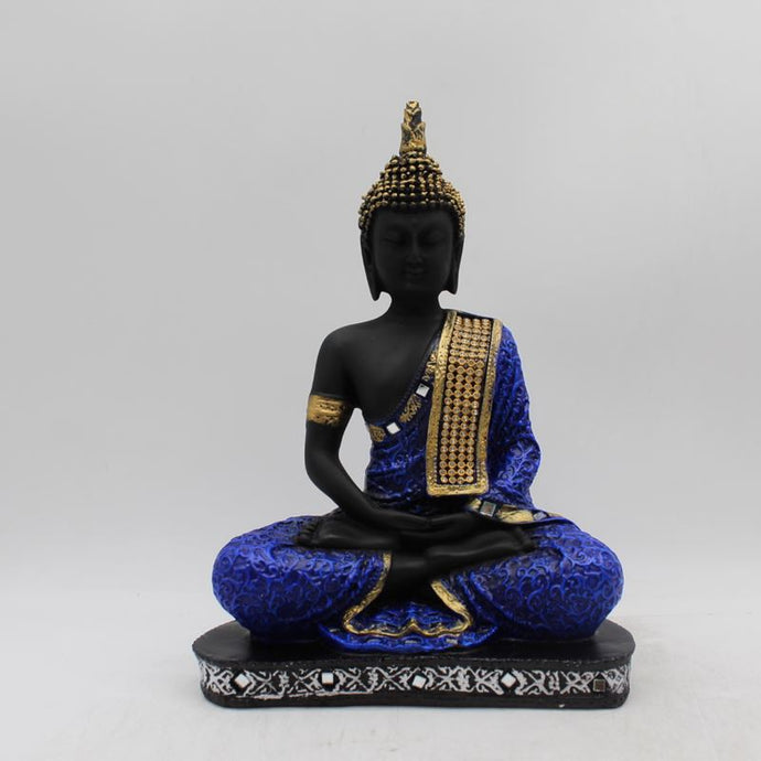 Buddha Sitting Medium,showpiece Decorative Statue Figurine God GiftBlack,Blue