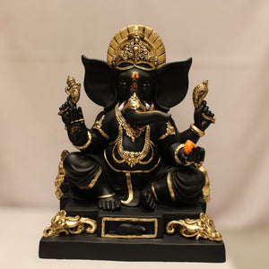 Lord Ganesha, Ganpati, Bal Ganesh, Ganesh statue idolBlack