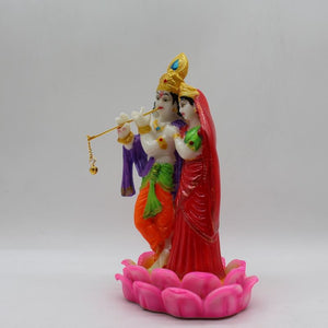 Indian Fiber Lord Radha Krishna Statue for Home & office decor, temple, diwali Pooja