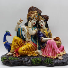 Load image into Gallery viewer, Indian Fiber Lord Radha Krishna Statue for Home &amp; office decor, temple, diwali Pooja