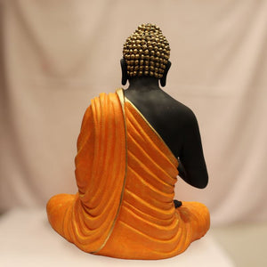 Buddha Sitting Medium,showpiece Decorative,Buddha Statue God GiftBlack,Orange